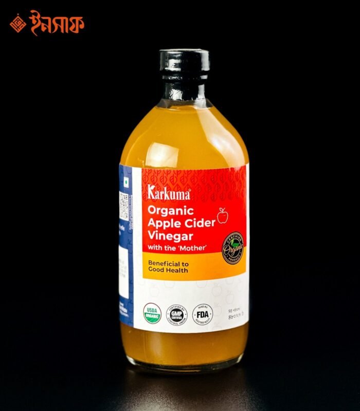 কারকুমা অর্গানিক আপেল সিডার ভিনেগার-৪৮০ মিলি - Image 1